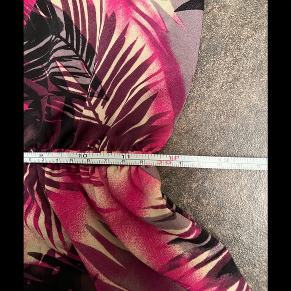 🌴 Forever 21 Tropical Foliage Print Tank Dress Sz Small EUC - Picture 10 of 11